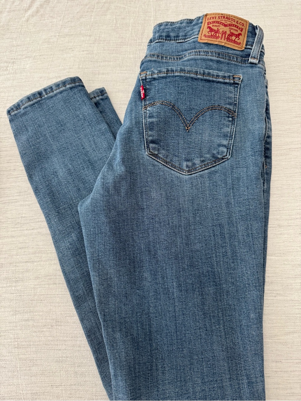 Levi's Women's Medium Blue Straight-Leg Jeans